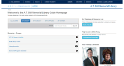 Desktop Screenshot of guides.atsu.edu